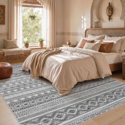 cotiled Boho 8x10 Area Rugs for Living Room: Large Moroccan Washable Rug - Image 6