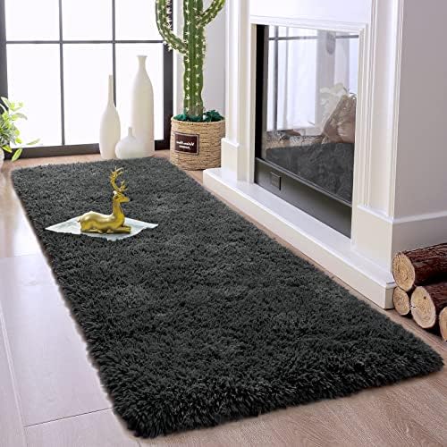 Chicrug Soft Runner Rugs for Bedroom Living Room Plush Fluffy Rug 2x6 - Image 2