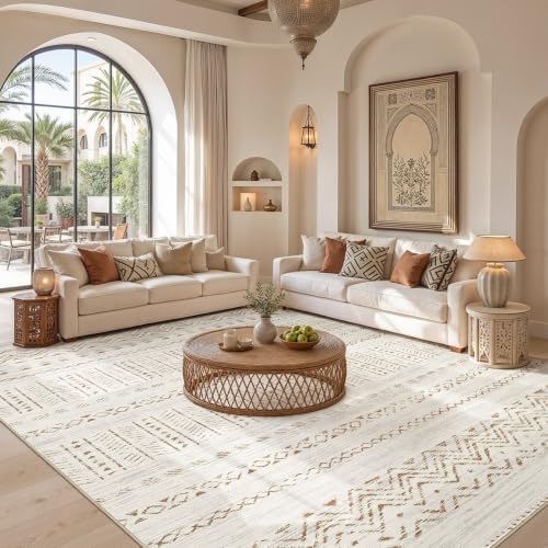 cotiled Boho 5x7 Area Rugs for Living Room: Soft Moroccan Washable Rug - Image 5