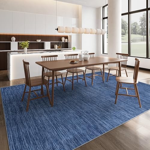 Valenrug 6x9 Area Rugs Non Slip, Large Washable Rugs for Living Room, Navy - Image 5