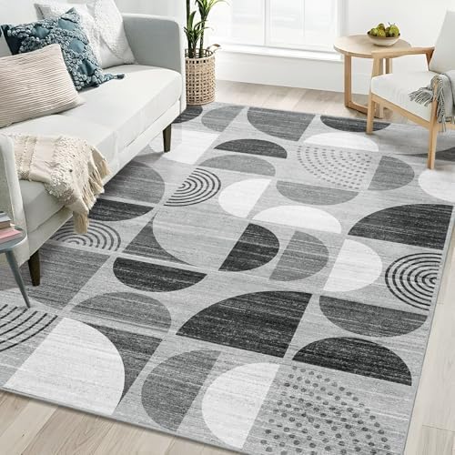 MUJOO 5x7 Area Rugs,Washable Rugs Non Slip Modern Abstract Boho Large by MUJOO