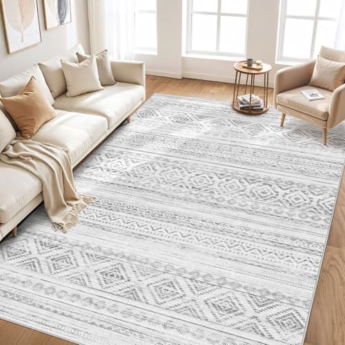 cotiled Boho 10x14 Area Rug for Living Room: Large Moroccan Washable Rug - Image 6