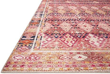 Loloi Layla Magenta/Multi 2'-3" x 3'-9" Accent Rug - Image 3