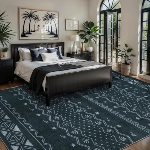 SERISSA 6x9 Washable Non-Slip Boho Area Rug for Living Room - Image 2