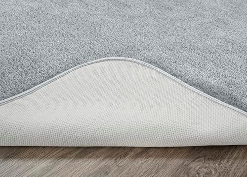 Garland Rug Traditional Nylon Washable Platinum Gray 4 Piece Set - Lid, Contour, 2 Bath Rugs - Soft, Absorbent, and Stylish for Your Bathroom - Image 5