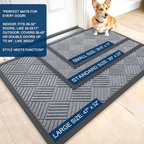 OLANLY Front Door Mat Outside Entrance 47x23, Waterproof Heavy-Duty Doormat - Image 2