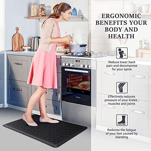 HappyTrends Kitchen Mats for Floor Cushioned Anti-Fatigue Kitchen Rugs - Image 6