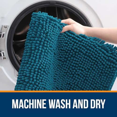 OLANLY Large Bathroom Rugs 44x32, Extra Soft Absorbent Chenille Bath Rugs - Image 5