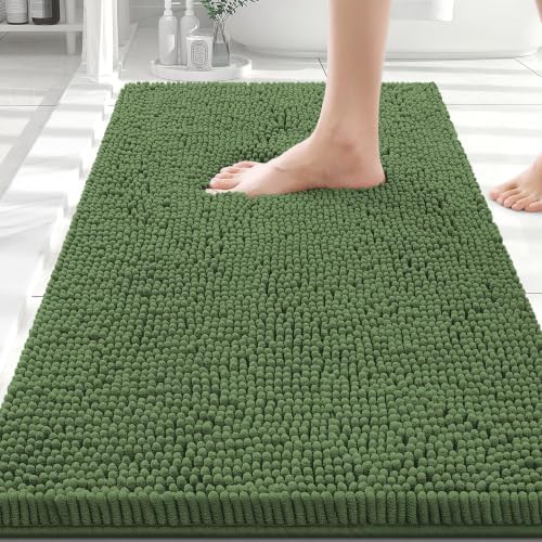 Smiry Bathroom Rugs 30X20, Luxury Chenille Extra Soft Absorbent Bath Mat by Smiry