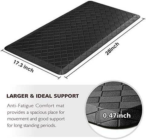 HappyTrends Kitchen Mats for Floor Cushioned Anti-Fatigue Kitchen Rugs - Image 2