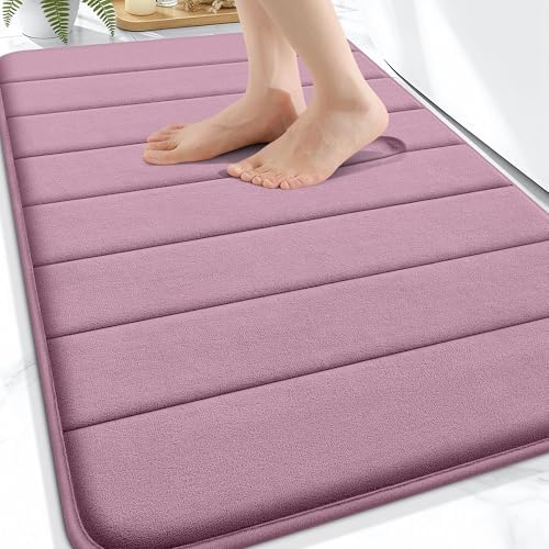 OLANLY Memory Foam Bath Mat 32x20, Super Soft and Absorbent Bathroom Rugs by OLANLY