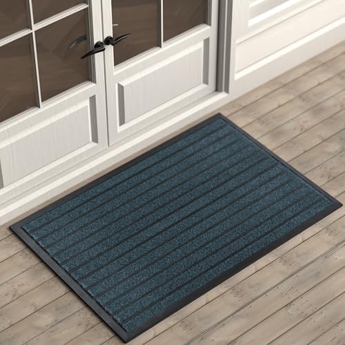 ubdyo Extra Durable Door Mat Outside Entrance (47" x 32", Bright Blue) by UBDYO