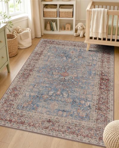 OLANLY 3x4 Washable Accent Rug, Soft Non Slip Carpet for Entryway Bedside by OLANLY