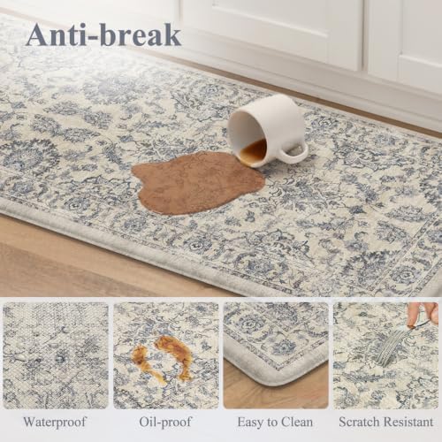 KIMODE Kitchen Floor Mats Cushioned Anti Fatigue Rugs Sets of 2 - Image 6