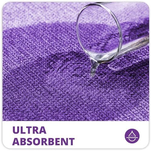 Bosap Bath Mat,Ultra Thin Bathroom Runner Rugs,Large Bath Mats for Bathroom,Quick Dry,Non-Slip,Machine Washable,Low Pile,Bath Rug,Shower Outside,Sink,Home Decor Accessories.Purple,3'x5'(36x60inch) - Image 3