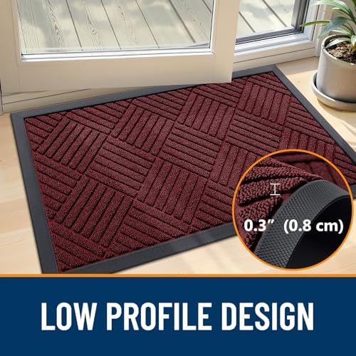 OLANLY Front Door Mat Outside Entrance 47x32, Waterproof Heavy-Duty Doormat - Image 5