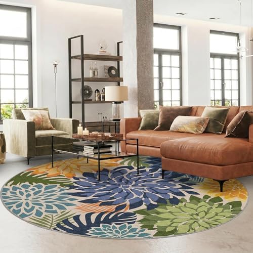 Arenarug Outdoor Rug Waterproof, Washable Patio Rug for Deck, 6x6, Green - Image 2