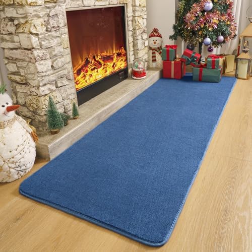Amearea Modern Soft Hallway Runner Rug, 2x6 Feet Blue Washable Runner Rugs - Image 4