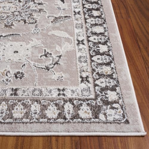 SAFAVIEH Parker Area Rug 4x6, Textured Grey & Gold PRK158G - Image 3