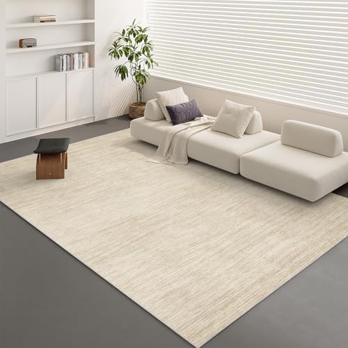 Valenrug 9x12 Area Rug Non Slip, Large Washable Rugs for Living Room, Beige - Image 3