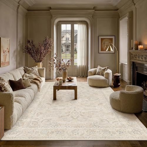8x10 Light Cream Neutral Area Rug - Image 3