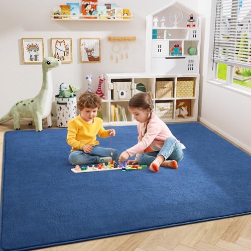 Amearea Modern Area Rugs for Bedroom Living Room, 4x6 Blue Memory Foam Rug - Image 4
