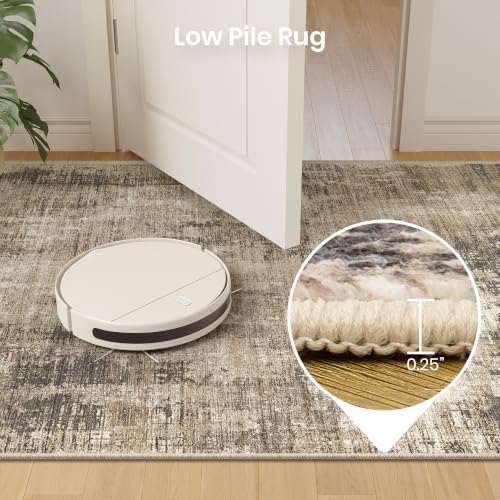 Valenrug 8x10 Area Rugs for Living Room, Abstract Large Washable Rug, Taupe - Image 7