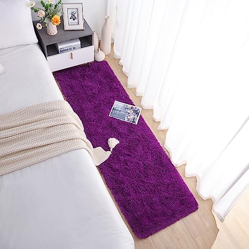 Chicrug Soft Runner Rugs for Bedroom Living Room Plush Fluffy Rug 2x6 - Image 4