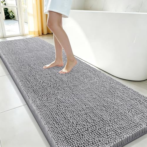 Smiry Bathroom Rugs 59X24, Luxury Chenille Extra Soft Absorbent Bath Mat by Smiry