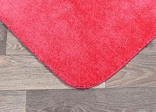 Garland Rug Traditional Nylon Washable Pink Hibiscus 2 Bath Rugs (17" X 24", 21" X 34") - Soft, Absorbent, and Stylish for Your Bathroom - Image 4