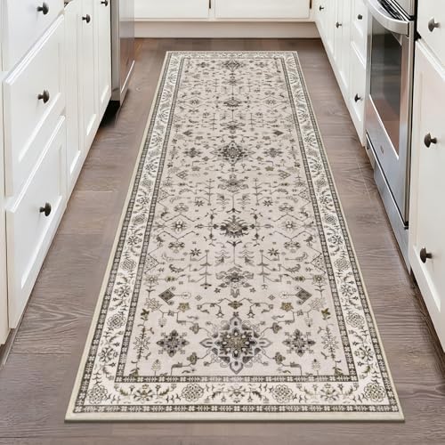 HEBE Hallway Runner Rug 2'x6', Washable Non Slip Kitchen Rug Runner by HEBE