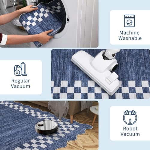 GarveeHome Hallway Runner Rug 2x6 Scalloped Washable Rug for Kitchen Entry - Image 6