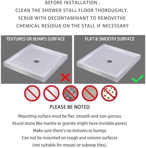 Yimobra Square Shower Floor Mat Non Slip, 21"X21" Machine Washable Bath Tub Mat, Soft on Feet, Bathmat with Drain Holes and Suction Cups, Fast Draining, White - Image 5