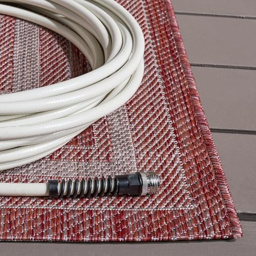 SAFAVIEH Courtyard Outdoor Runner Rug 2'3"x6', Grey & Red CY8475-36512 - Image 5