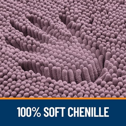 OLANLY Bathroom Rugs 35x24, Extra Soft Absorbent Chenille Bath Rugs - Image 3