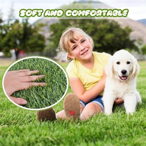 CooZero Artificial Grass, 47.3"x31.5" Professional Dog Grass Mat, Potty Training Rug and Replacement Turf Outdoor Rug Patio Lawn Decoration, Easy to Clean with Drainage Holes(47.3x31.5 inches) - Image 4