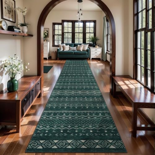 SERISSA 2x12 Washable Non-Slip Boho Runner Rug for Hallway by SERISSAHomeDecorCollection