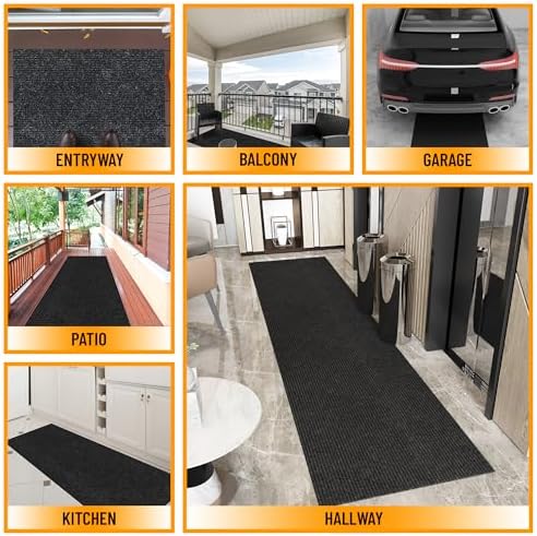Ottomanson 3x24 Hallway Runner Rug – Non-Slip Indoor Outdoor Door Mat - Image 4