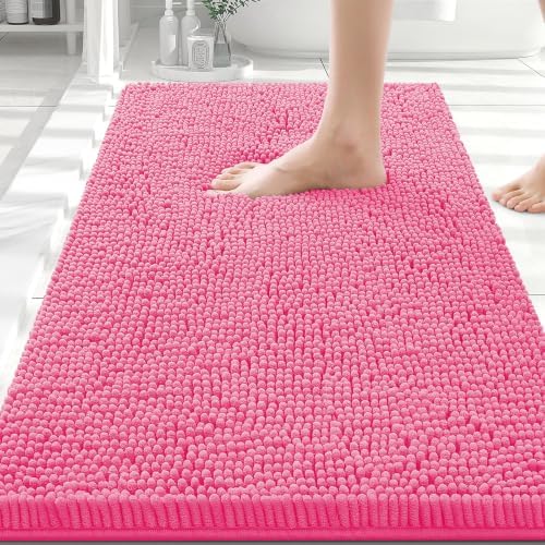 Smiry Bathroom Rugs 30X20, Luxury Chenille Extra Soft Absorbent Bath Mat by Smiry