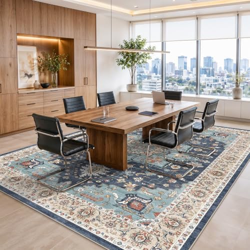 10x14 Area Rug: Large Rugs for Living Room Soft Thin Stain Resistant Carpet - Image 3