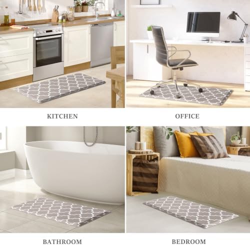 WISELIFE Kitchen Runner Rugs Anti-Fatigue Mats, 17.3"x 60", Khaki - Image 7