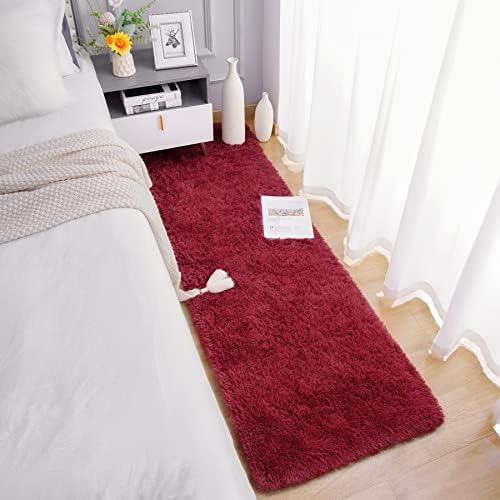 Chicrug Soft Runner Rug for Bedroom Living Room Plush Fluffy Rugs 2x6 - Image 3