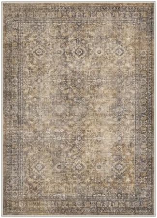 Bavni 2x3 Doormat, Vintage Floral Washable Non Slip Area Rug for Entrance - Image 2