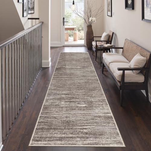 2x8 Runner Rug Non Slip,Washable Hallway Runner Rug,Brown by Restydon