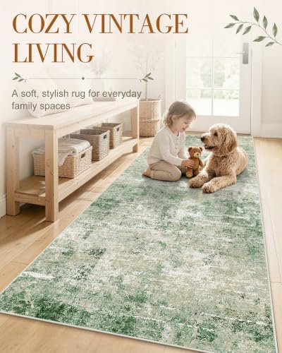 OLANLY 2'6"x14' Washable Runner Rug, Non Slip Carpet for Hallway Kitchen - Image 3