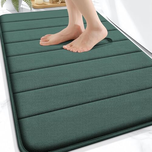 OLANLY Memory Foam Bath Mat 30x20, Super Soft and Absorbent Bathroom Rugs by OLANLY