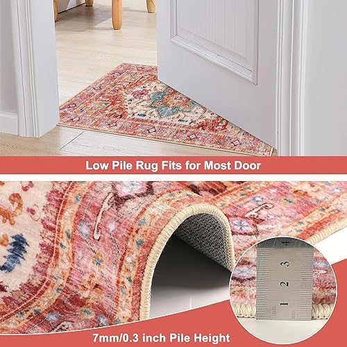 Yamaziot Washable Runner Rug, 2x10 Non-Slip Boho Hallway Kitchen Rug - Image 6