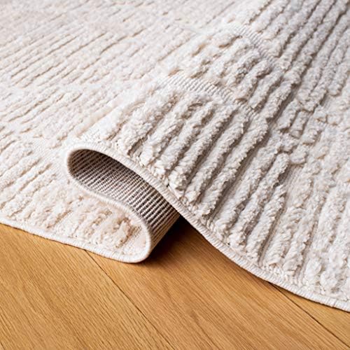 SAFAVIEH Marrakesh Collection Area Rug - 6'6" x 9', Beige, Moroccan Trellis Design with Tassel Detail, Non-Shedding & Easy to Clean, Ideal for Living Room, Bedroom, Dining Space (MRK517C) - Image 6