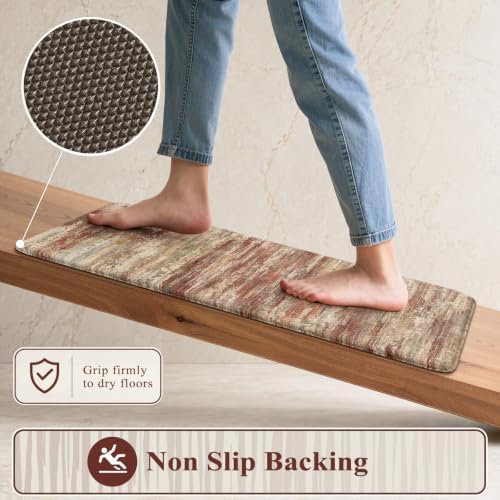KIMODE Kitchen Mat Cushioned Anti Fatigue,Rustic Kitchen Runner Rug,24"x59" - Image 4