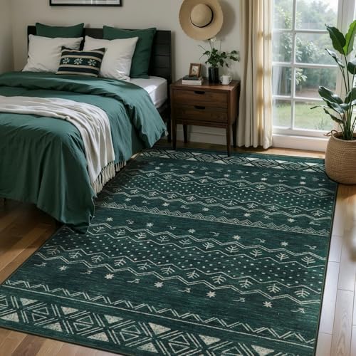 SERISSA 4x6 Washable Non-Slip Boho Area Rugs for Living Room - Image 2